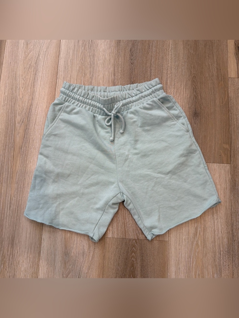 H&M Divided Sweat Shorts Pockets Teal Mens Extra Small